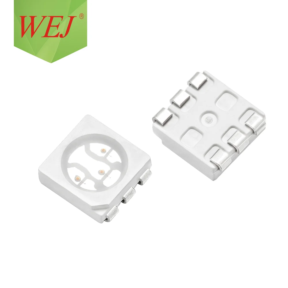 WEJ LED Factory Price 6pin 3v Uv LED 5050 365nm 395nm 400nm 405nm 410nm 5050 Smd Uv Led Diode