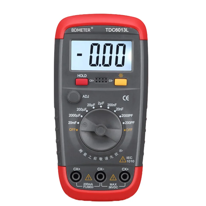 200pF to 20mF Capacitor Tester Professional Digital LCD Capacitance Meter