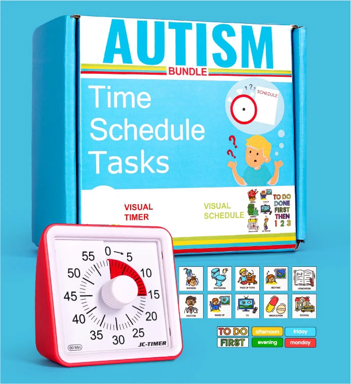 Autistic Children Learning Visual Timer Magnet Pec Card Sensory Special ...