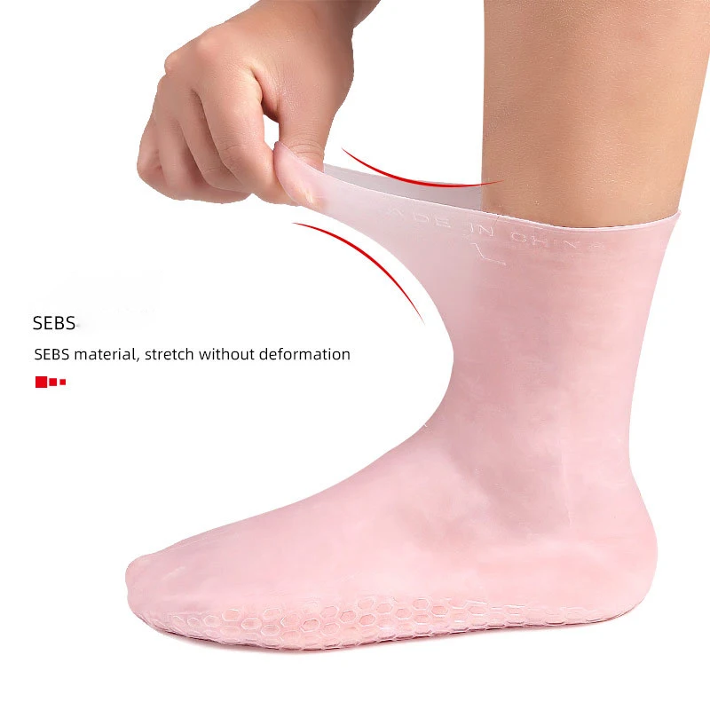 New Foot Dry Repairing Spa Crack Prevention Whitening Moisture Elasticity Soft Prosthetic Silicone Gel Stocking Sock
