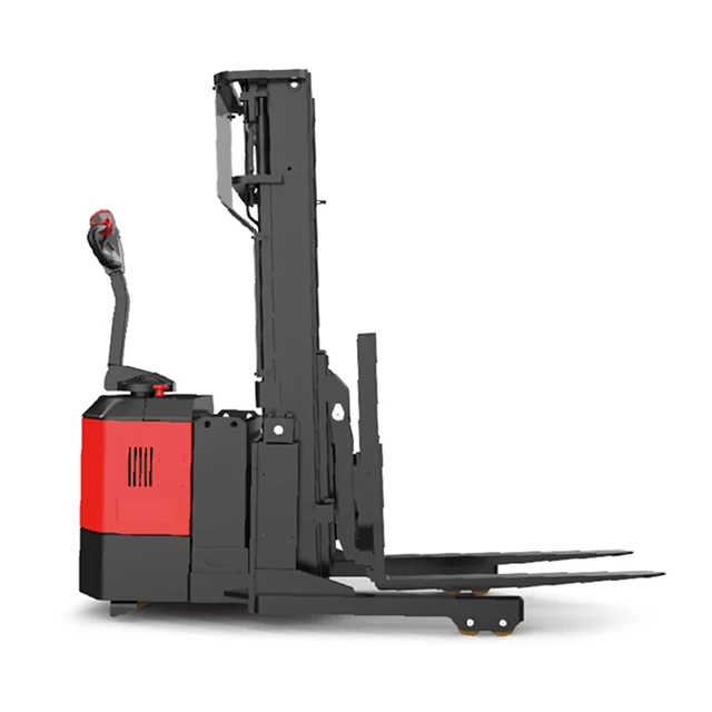 Narrow Aisle Stacker Small Full 1.5ton Electric Pallet 1500kg Reach Fork Lift Truck