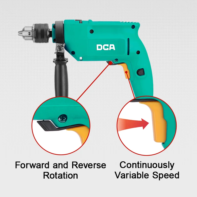 New Design Portable Drilling Machine Power Tools 500w 13mm Hand Drill Machine Electric Impact Hammer Drill