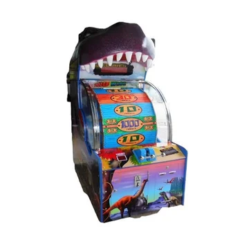 Indoor coin operated arcade dinosaur wheel ticket lottery game machine amusement for sale
