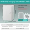 Caja gris de 300x200x170 mm (con cierre redondo)