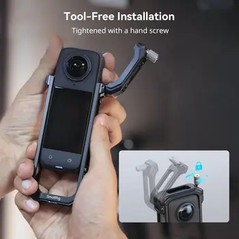 SMALLRIG Cage for Insta360 X4, Aluminum Protective Case for Insta360 X4 with Silicone Lens Cover - 4278 detail image