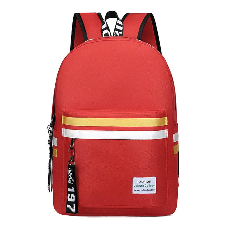 New design custom logo printing girl school backpack bag FZMT017