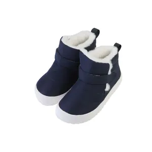 Babyhappy China Manufacturer Warmer Linings Ergonomic Rubber Soles Leather Kids Boots