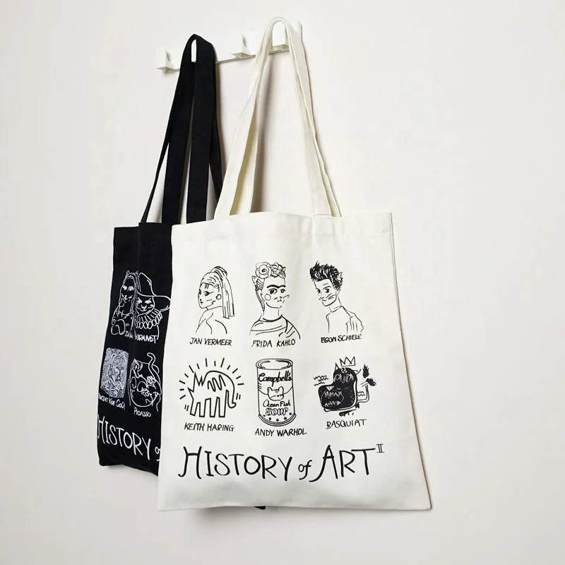 Рекламные Персонализированные пустые простые хлопковые холщовые сумки, многоразовые хлопковые сумки-тоуты для покупок с пользовательским принтом логотипа