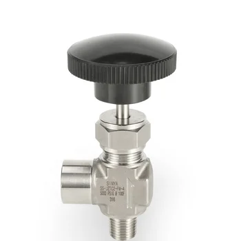 Panel Mounting Stainless steel Flow Control Instrumentation High Pressure 316 Forged Angle Male Female Needle Valve