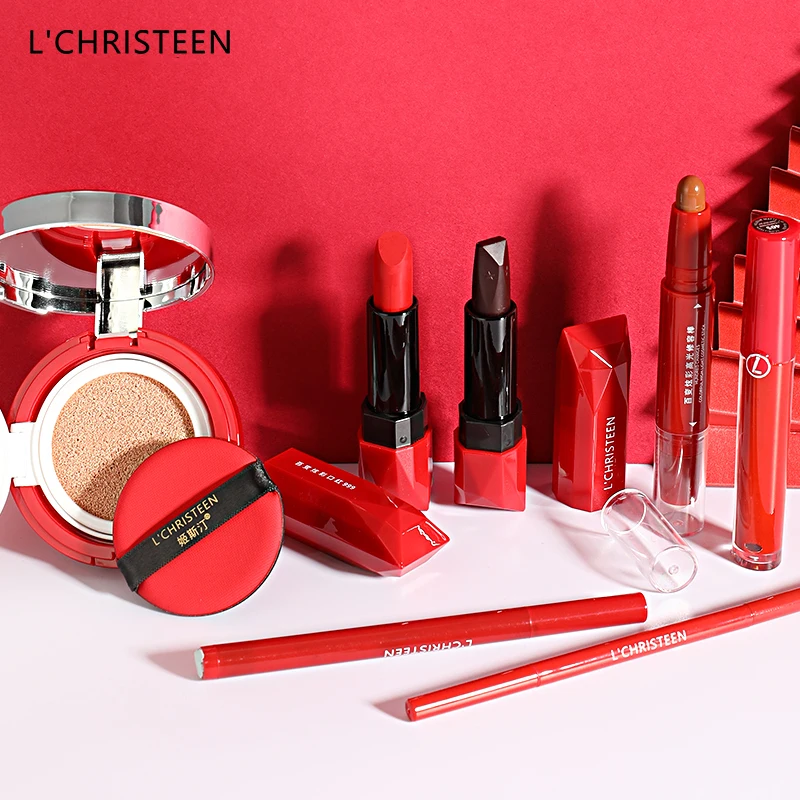 Briesje Lezen Het koud krijgen L'christeen Rode Make-up Sets Cosmetische Make-up 7pcs Kits - Buy Make-up  Sets,Make-up Cosmetische,Make-up Kits Product on Alibaba.com