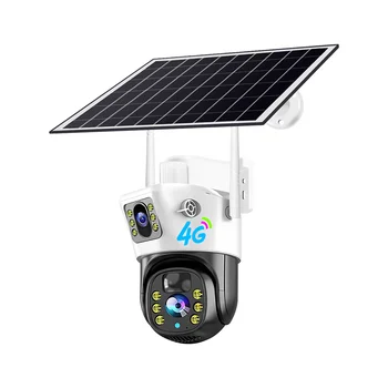 V380 Pro Ultra HD 4K Wireless 4G Solar CCTV Camera System Outdoor Security Night Vision 8MP 3G/4G LTE PTZ Solar Panel IP Camera