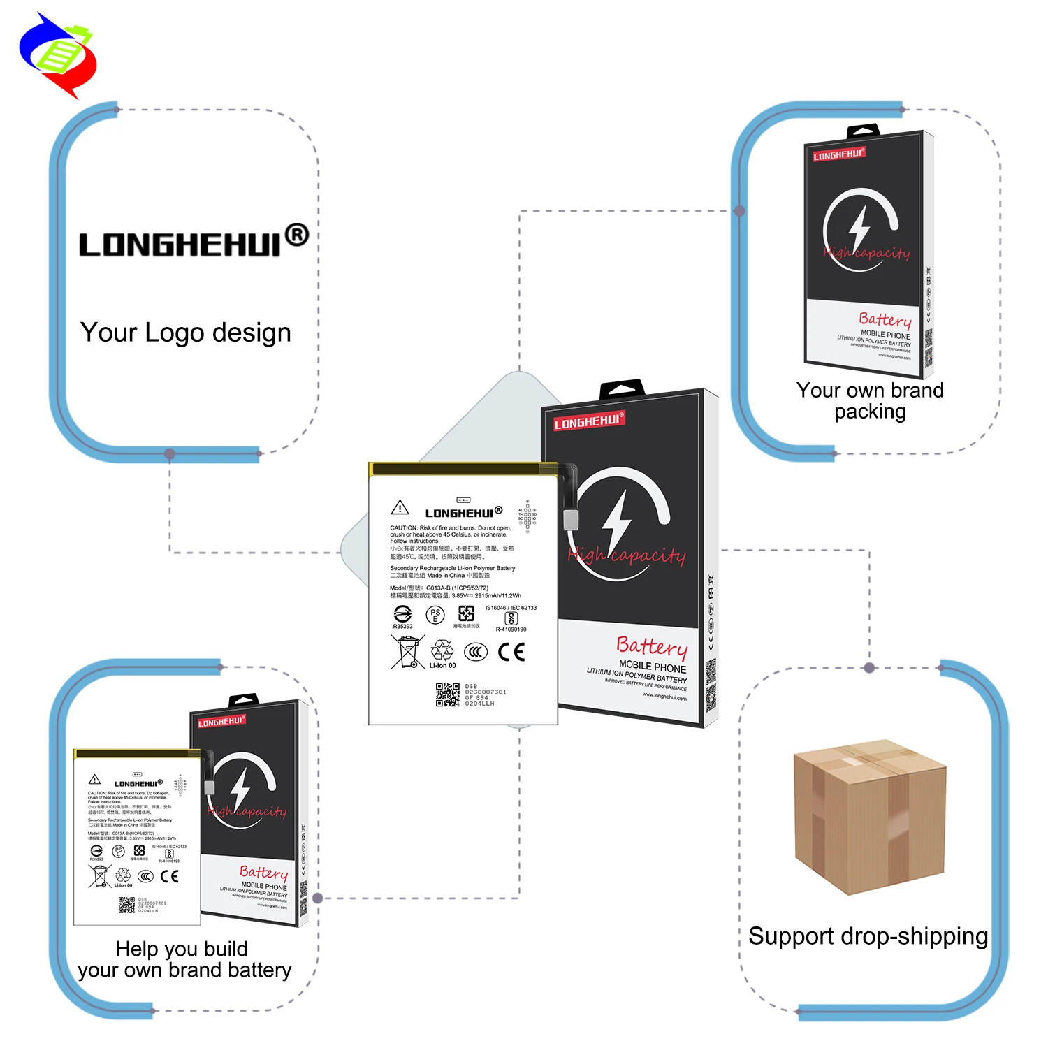 SPES Original Google replacement battery for Google Pixel 7a battery
