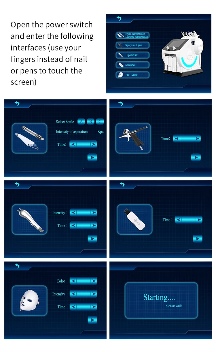 Oxygen Hydrafacial Beauty Machine Exfoliating Blackheads Ultrasonic Skin Scrubber