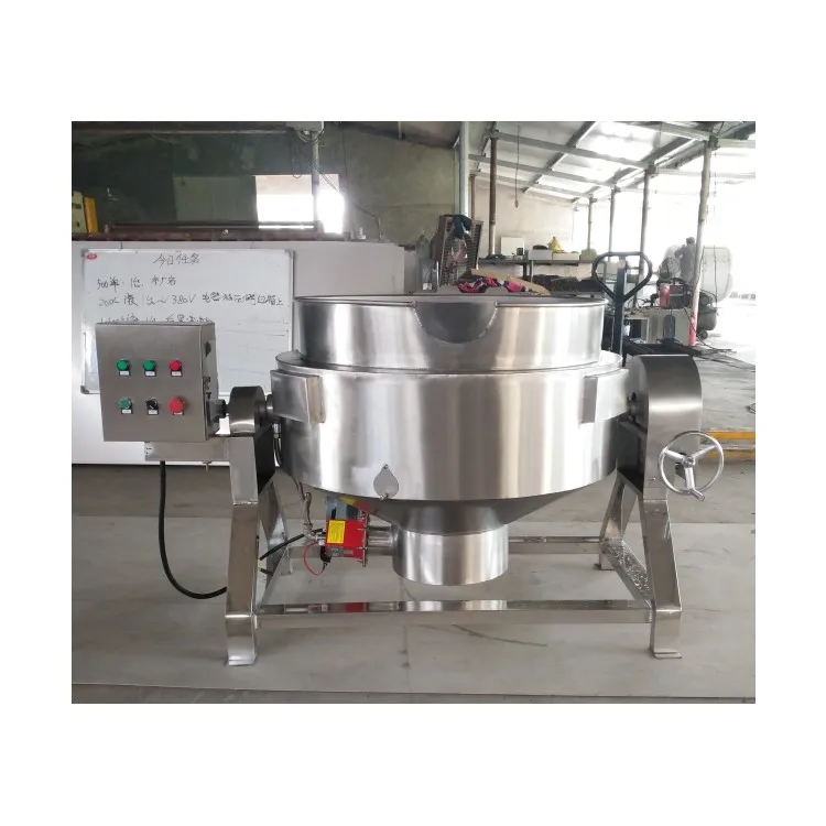 500 Liter Steam Jacketed Cooking Kettle With Stirrer Double - Main Image