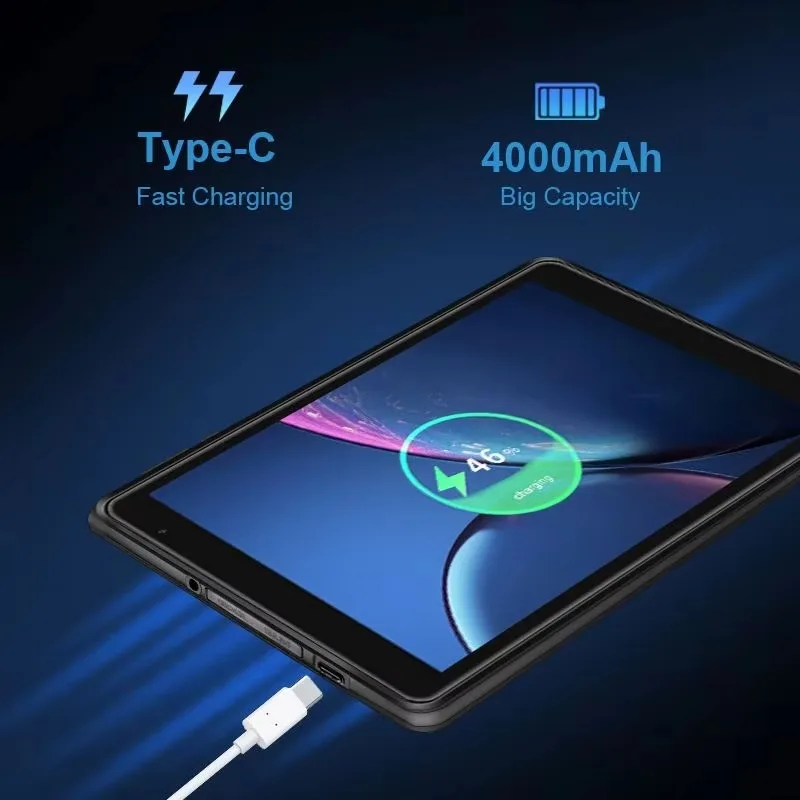 OEM Mini PC Tablet 8 Inch WIFI GPS Tablet with Camera USB Interface Android 10.0 2GB+32GB Memory Touch Screen Business