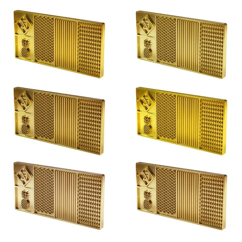 Поднос для штампов кубиков льда для коктейлей индивидуальный дизайн штампов льда тарелка латунь персонализированный штамп для барного льда