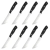 Ensemble de 8 couteaux de chef professionnels en acier au carbone avec manche en POM, pour la découpe de la viande._voghion.com