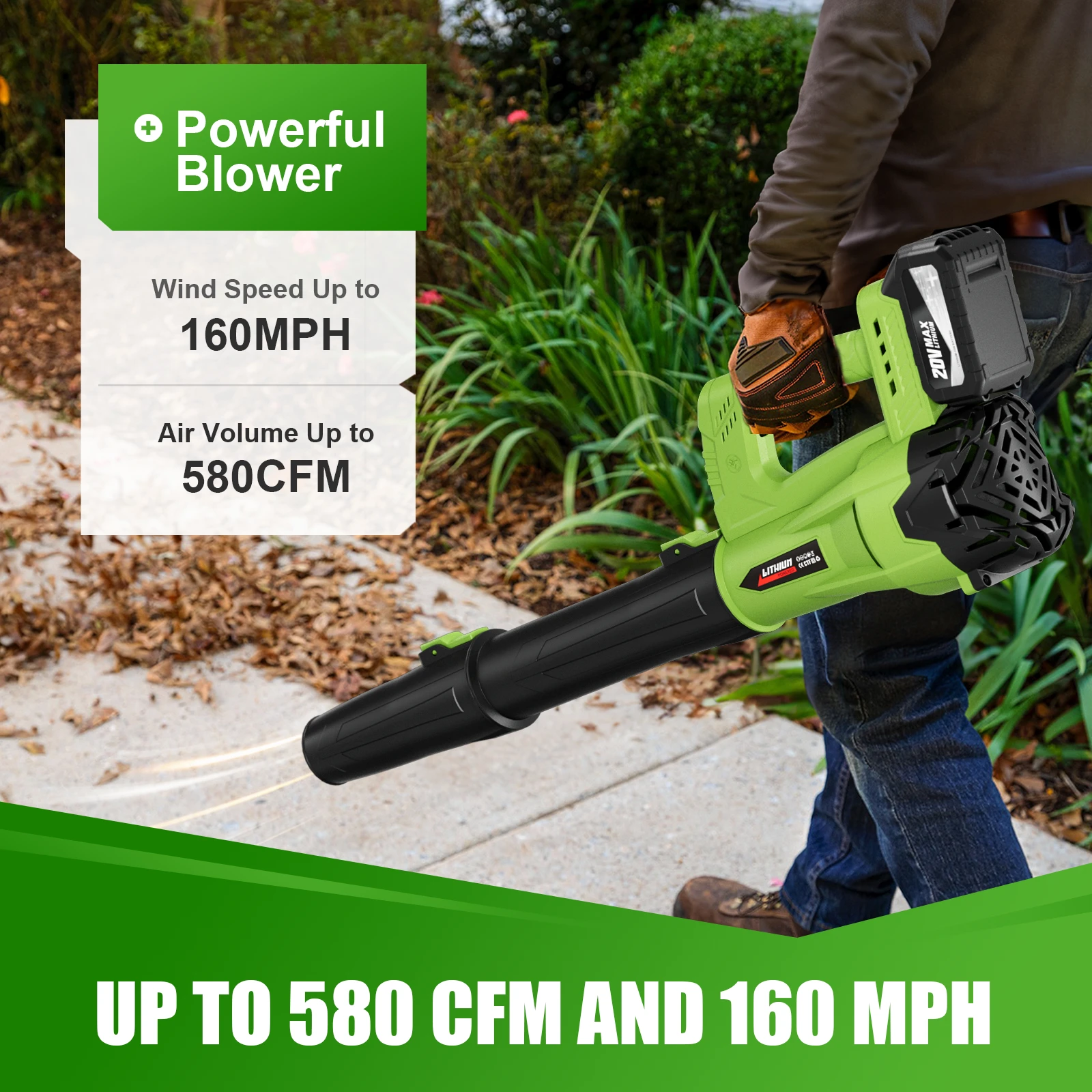 Leaf Blower, Portable, 20V, Cordless - detail 8