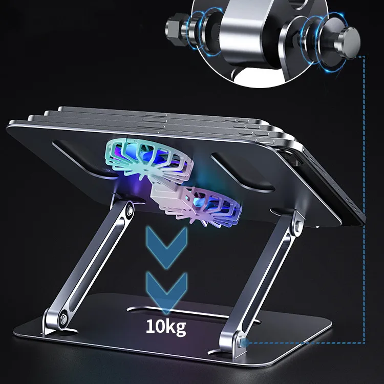 Boneruy Upgraded Adjustable Gaming Laptop Stand With Cooling Fan