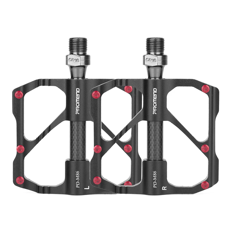 PROMEND M86C カーボンスピンドル MTB 自転車ペダル アルミ製 280g