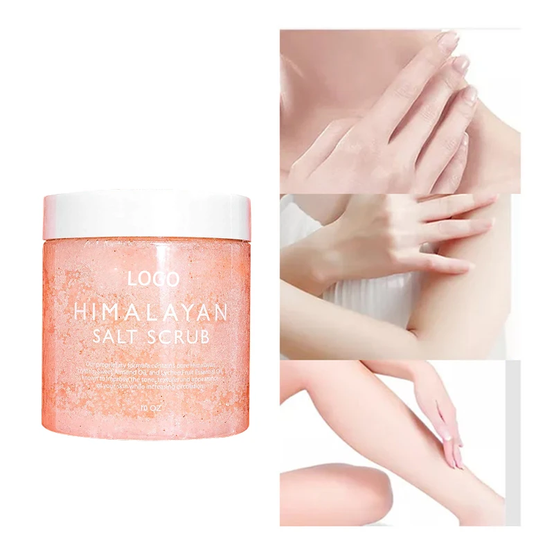 Oem Private Label Natural Vegan Dead Sea Salt Scrub Exfoliate And