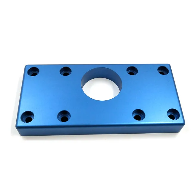 Customized CNC Machined Processing 7075 Aluminum Plate Block Solid Threaded Aluminum Mounting Block