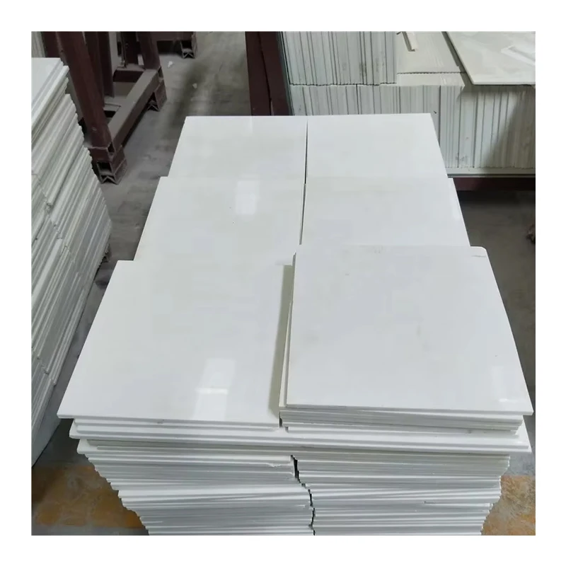 Good Value Greece Stone Sheet Sale Thassos Pure White Marble Veneer Thin Tiles 300x300 for Border