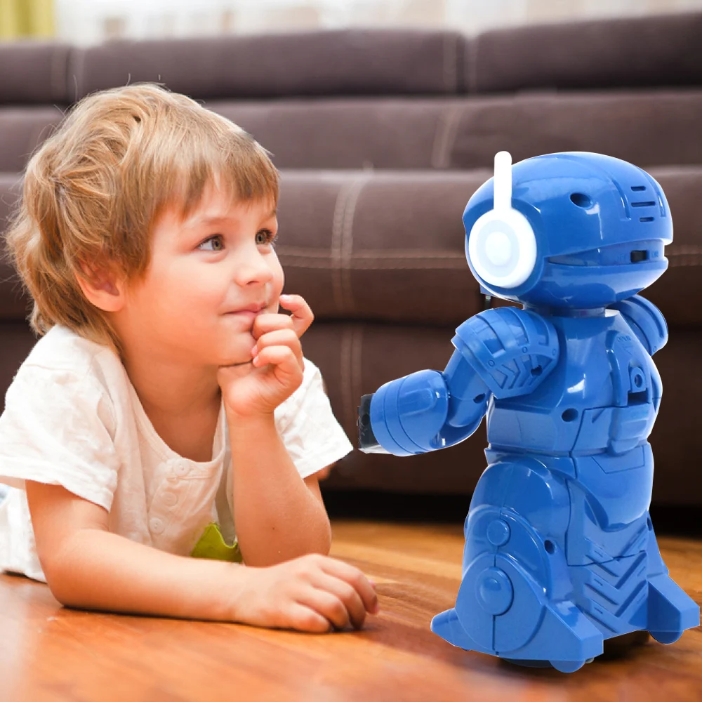 Huiye 360 Rotating Smart Space Dance Robot Electronic Walking Toys With Music Light for Kids Robot De Juguetes