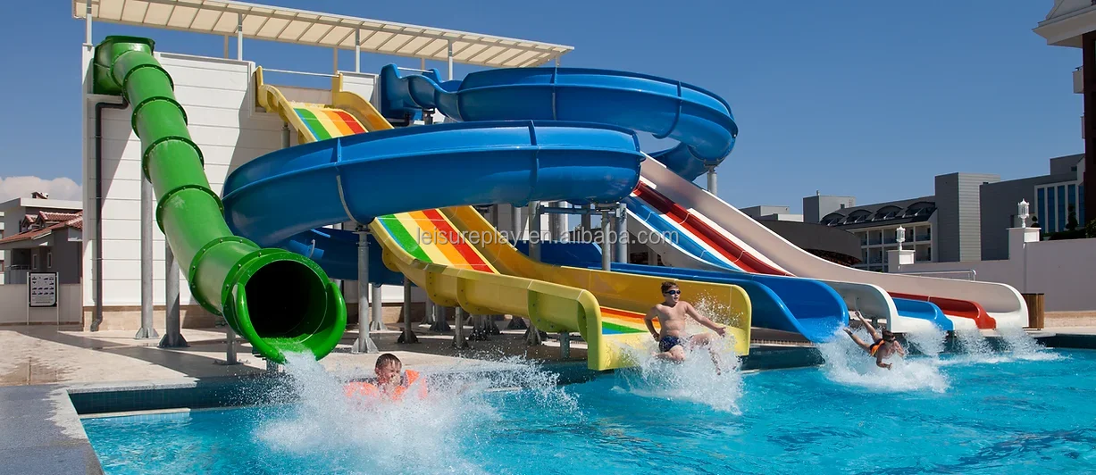 Aqua Theme Park Water Playground Curve Water Slide Pool Tube Slides for ...