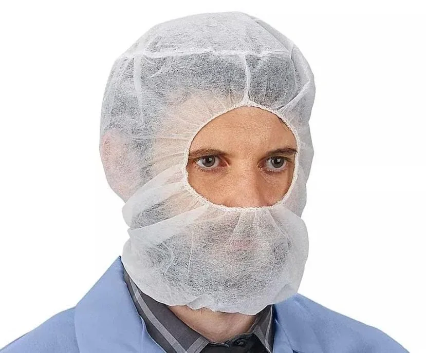 Disposable Polypropylene Ninja Astronaut Space Balaclava Cap Protective Breathable Dustproof Nonwoven PP Hood Cover Safety