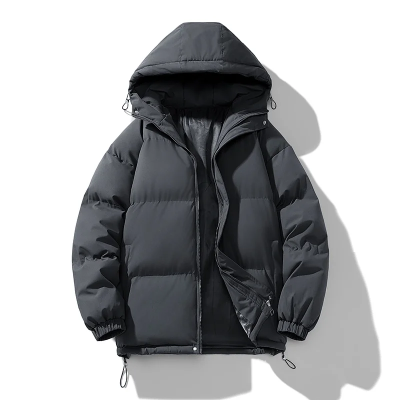 Unisex Winter Puffer with Custom Drop Shipping Poly Filled Warm Padded Down Coat Overcoat mens_voghion.com