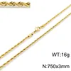 Oro MGBC298 Larghezza: 3 mm Lunghezza: 75 cm