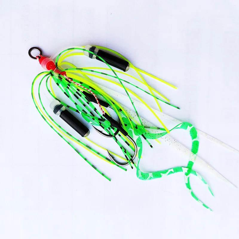 Lot De 7 Leurres De Pêche Tigofly - Silicore Souple 11 Cm, 7 Couleurs Différentes