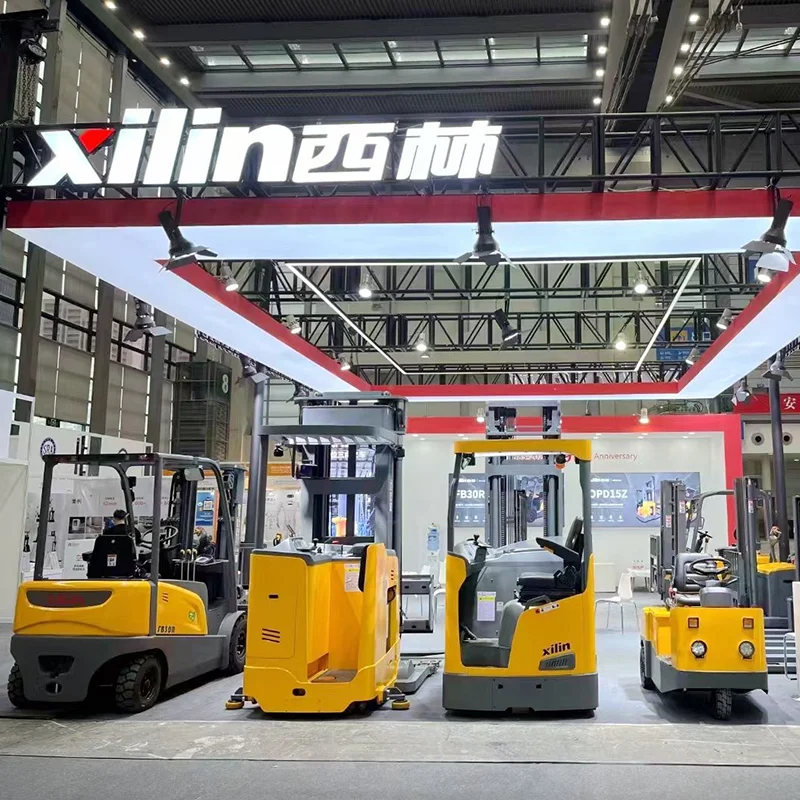 Xilin AC Driving Pallet Stacker System Maintenance Friendly Electric Walkie Stacker Forklift With Large Storage Battery
