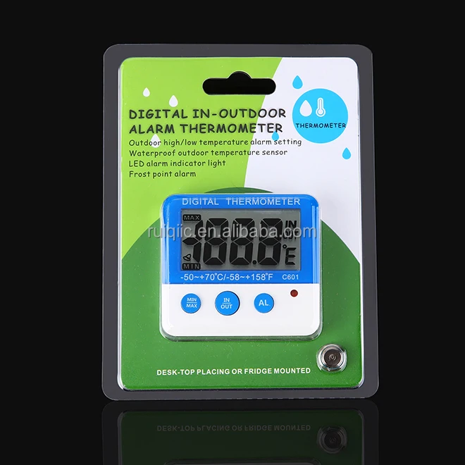 1pc Electronic Digital Fridge Thermometer For Refrigerator