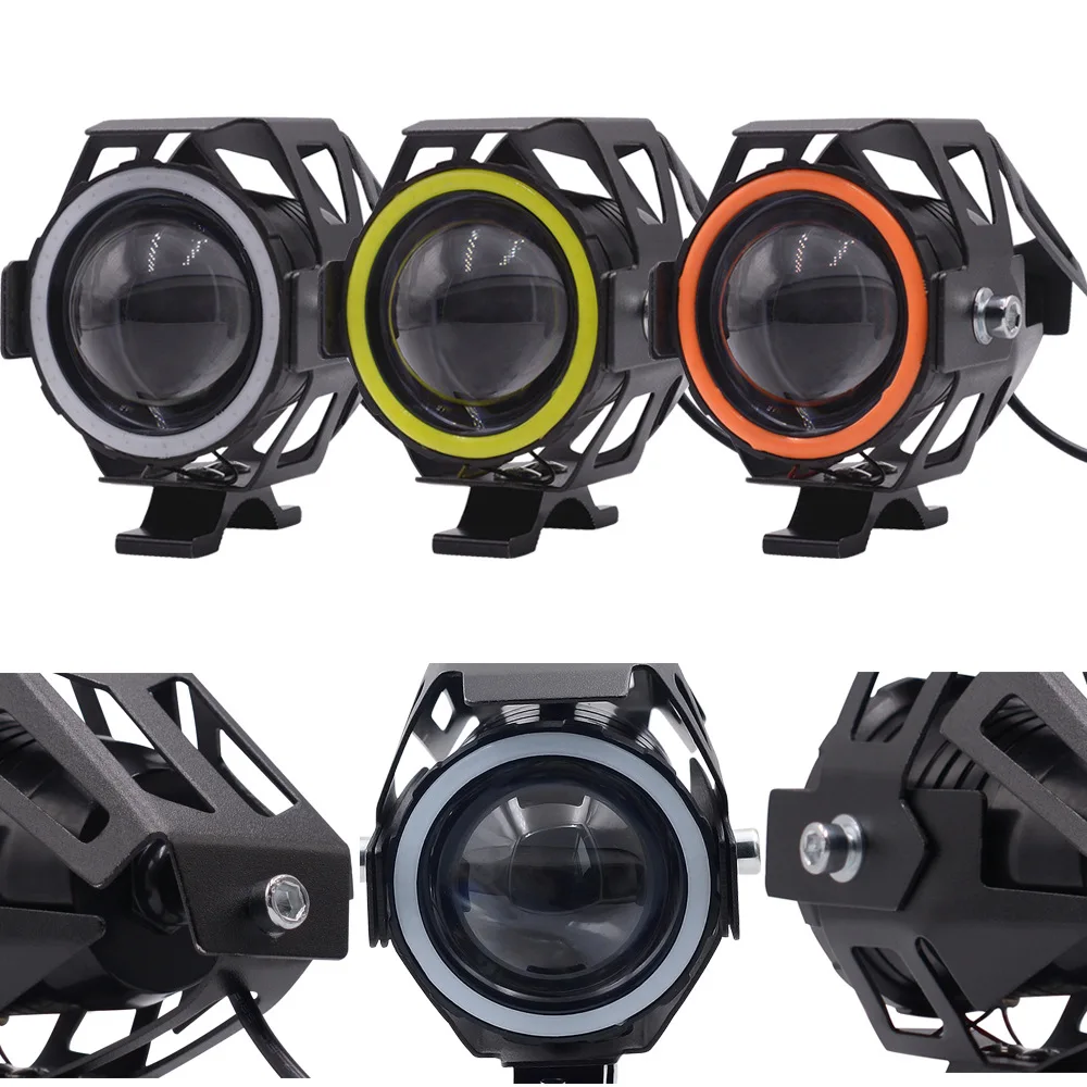 Leadway Motocicleta светодиодные Вспомогательные фары ангельские светодиодные фары для мотоцикла B-MW R1200GS ADV K1600 Противотуманные фары для мотоцикла