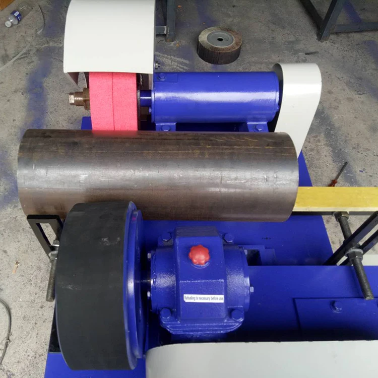 SUNTECHMACH OEM Easy to Operate Stainless Steel Wire Brushed Aluminum Tube Pipe Smooth Surface Polishing Machine
