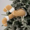 Gingerbread plush elf leg
