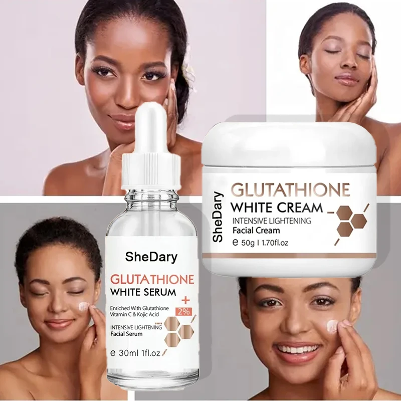 Glutathione Skin Care Set With Vitamin C And Hyaluronic Acid