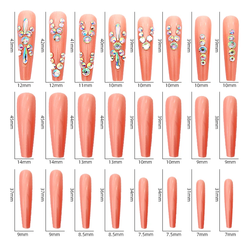 2023 Hot Fashion Women's Wear Nails High Quality Full Cover Fake Nails ...