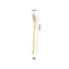 gold small head fruit fork