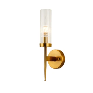 Factory Modern Luxury Bedroom Bedside Glass Wall Light Simple Glass Wall Lamps for Villa Hotel Home Decor Lighting