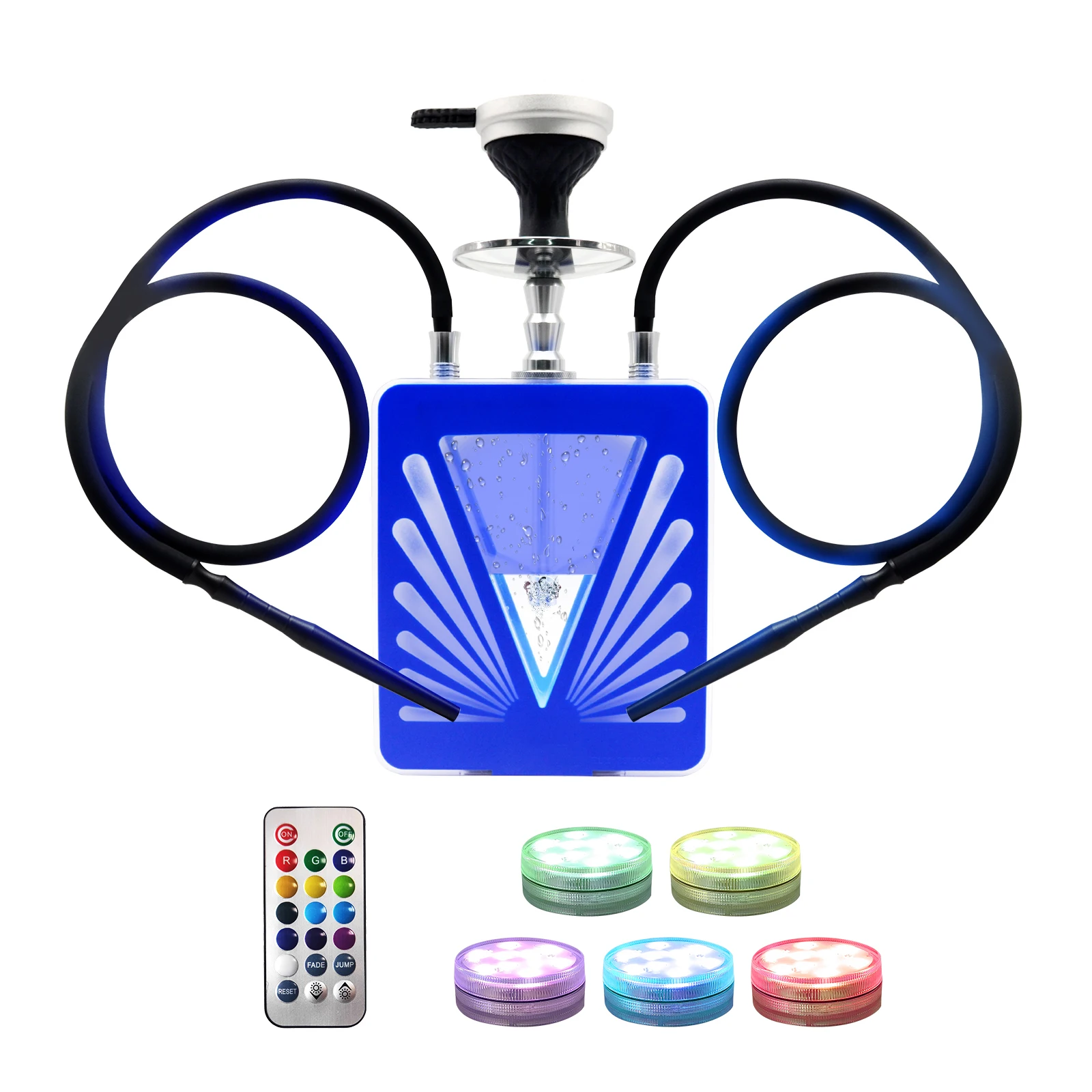 Modern Hookah With Led Light Set Customized V Model Hookah Vapes Buy