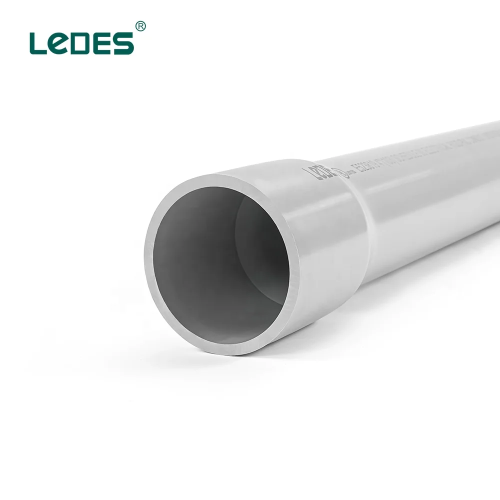 LeDES 3/4" Conduit CSA Schedule 40 PVC Pipe FT4 Fire Rated Sunlight Resistant Trusted China Factory for 1/2" Electrical Conduits