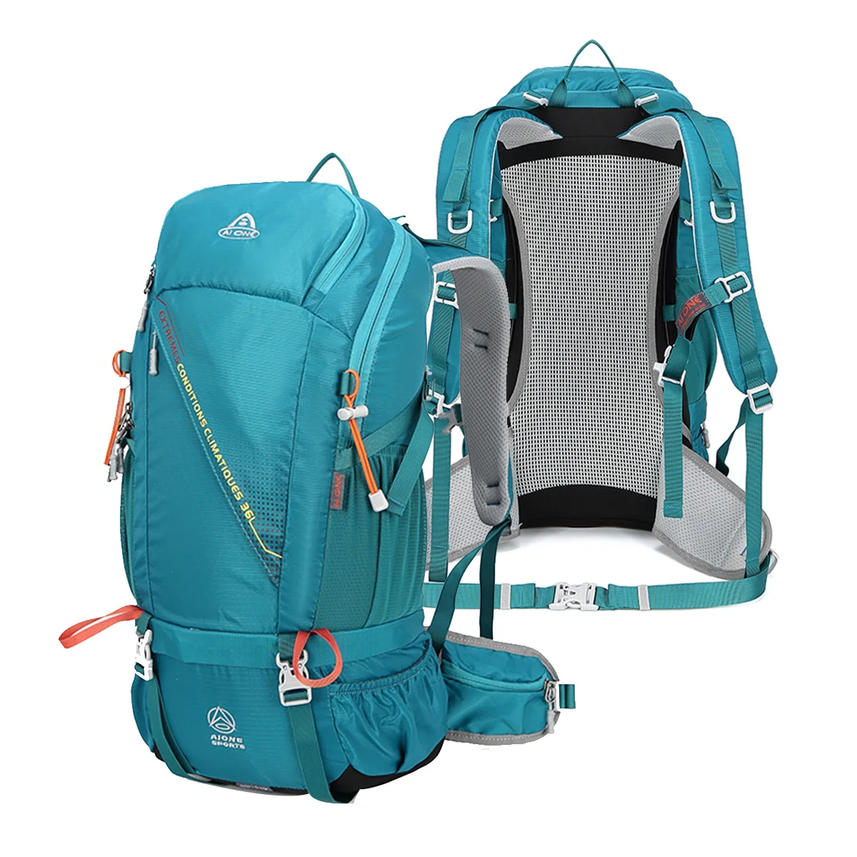 AIONE 36L Hiking Backpack, Waterproof Camping Backpacking for Men Outdoor  Climbing Daypack (Navy, Yellow, Red, Black, Teal)