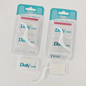 Daily Care CE FDA Certificate Food Grade Wax Brace Anti-abrasion Mouth Care Wax Fresh Flavors Orthodontic Wax Portable