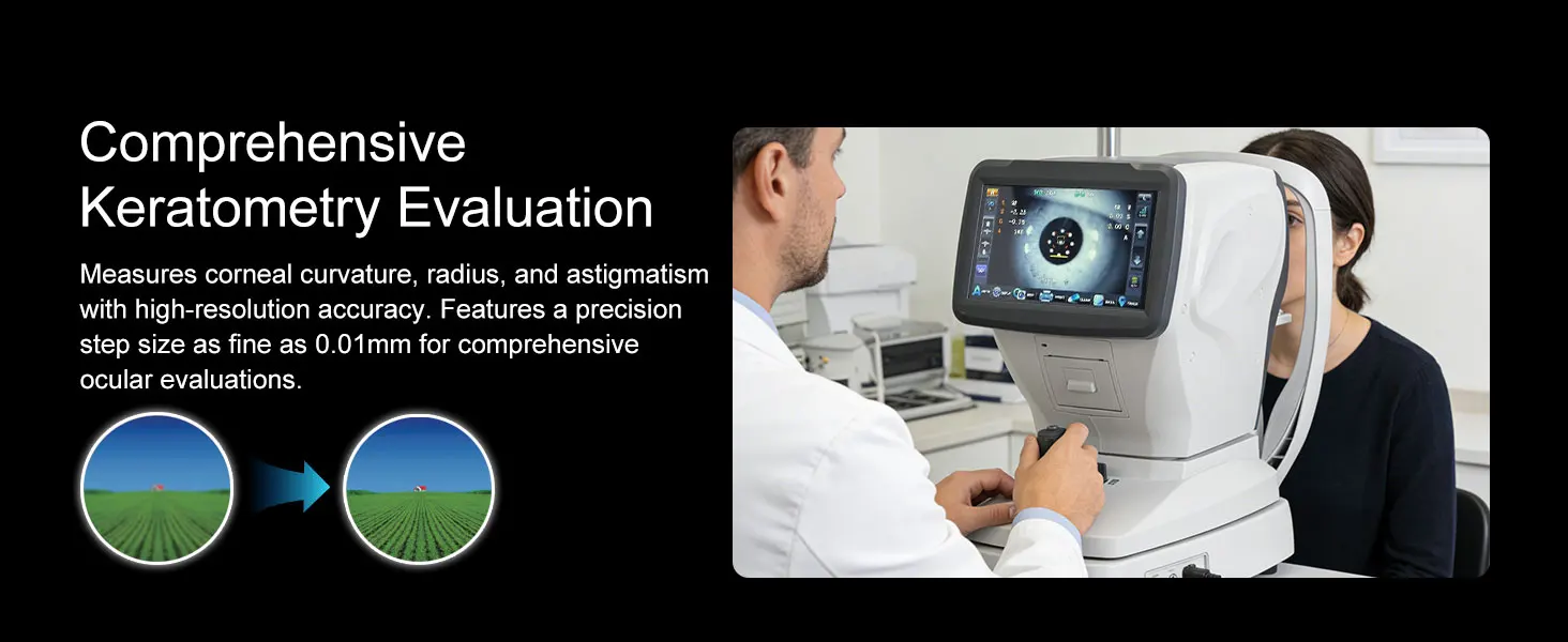 FA‑8000K Automatic Refractometer with Keratometer CE Approved Optometry Eye Test Machine