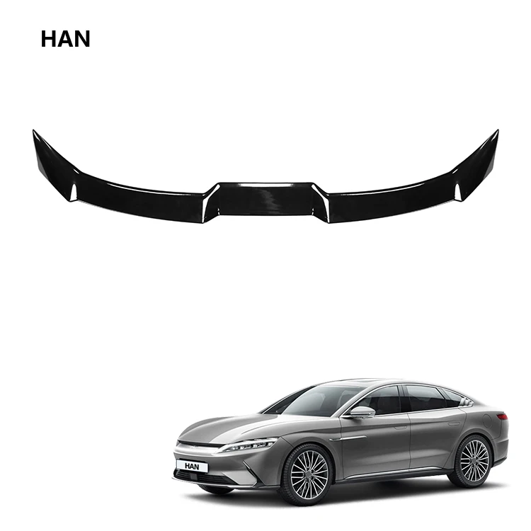 ABS Carbon Fiber Pattern Rear Spoiler Wing Car Rear Wing Tail Spoiler for BYD Han Exterior Accessories