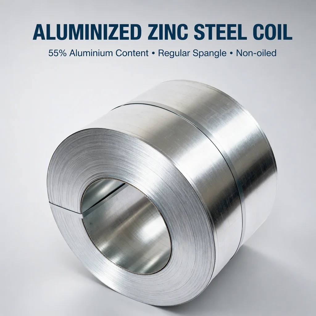 Aluminized Zinc Steel Coil Making Machine with Cutting Service Aluminium Content 55% Model GL