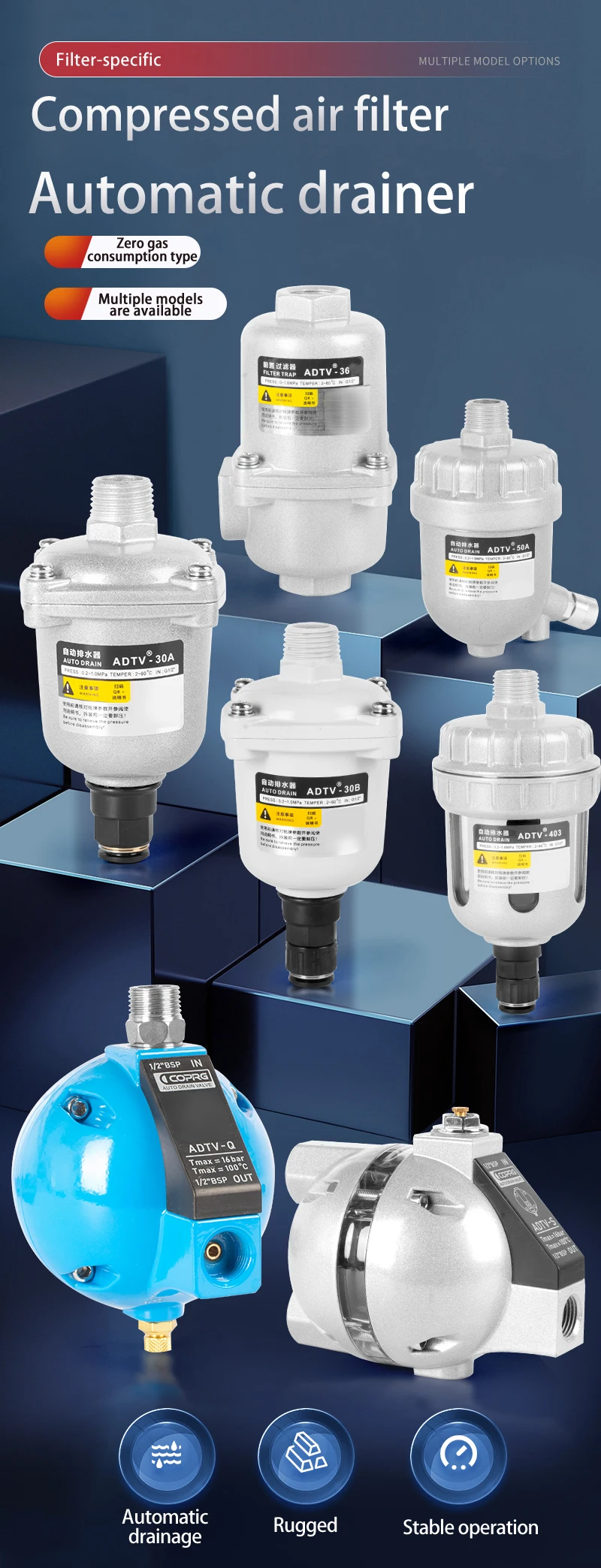 Air Compressor Automatic Drain Valve - Efficient & Reliable